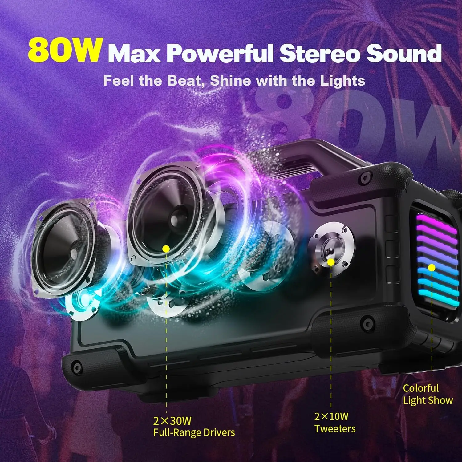Portable Bluetooth Speaker Wir - Outdoor Lighting Wireless avaliação e preço