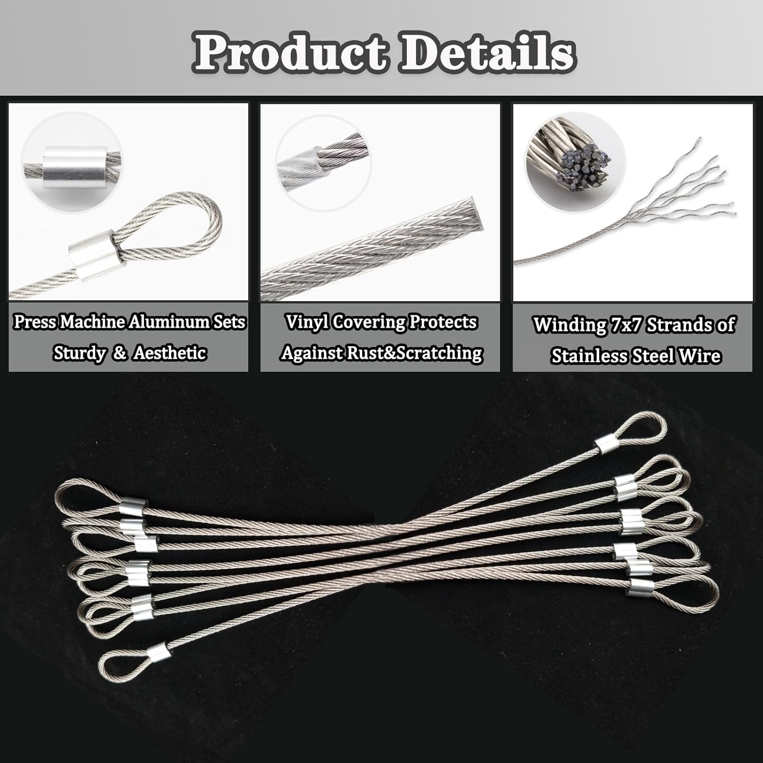 Stainless Steel Cable with Loo - Outdoor Lighting Wire avaliação e preço