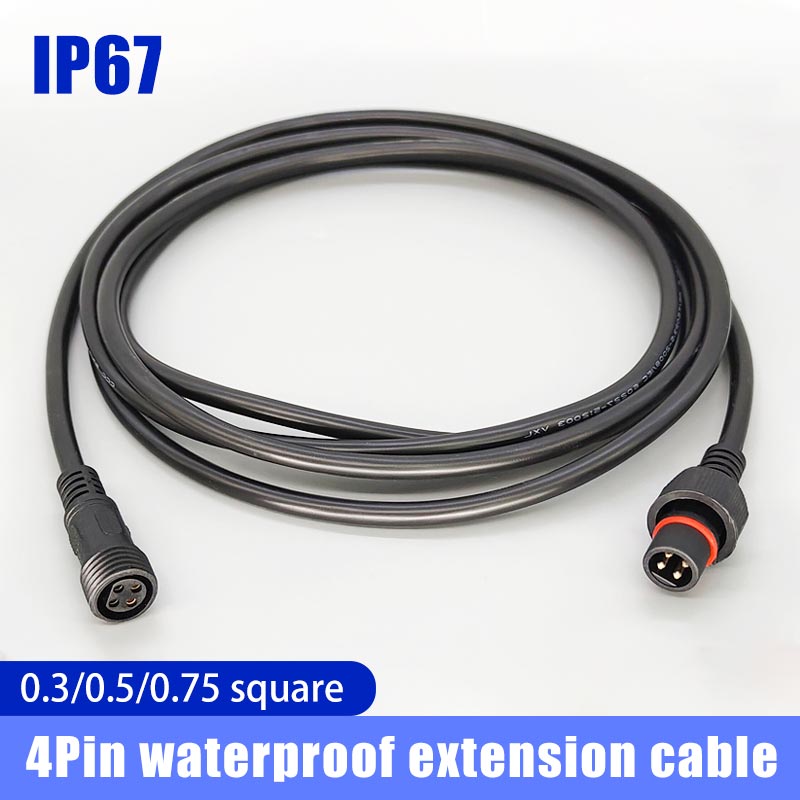 Male Famale Plug Cable 4Pin Wa - Outdoor Lighting Wire Connectors avaliação e preço