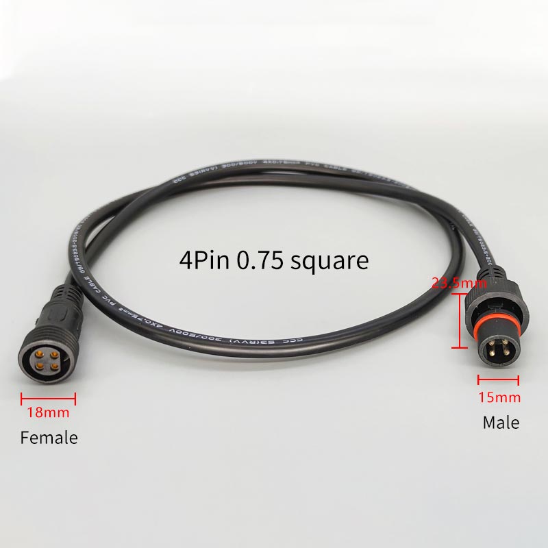 Male Famale Plug Cable 4Pin Wa - Outdoor Lighting Wire Connectors avaliação e preço