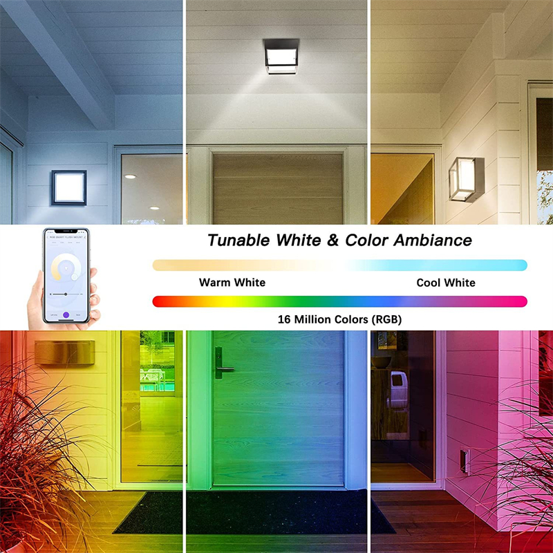 Outdoor Tuya Wifi LED Smart Wa - Outdoor Lighting Under Roof avaliação e preço