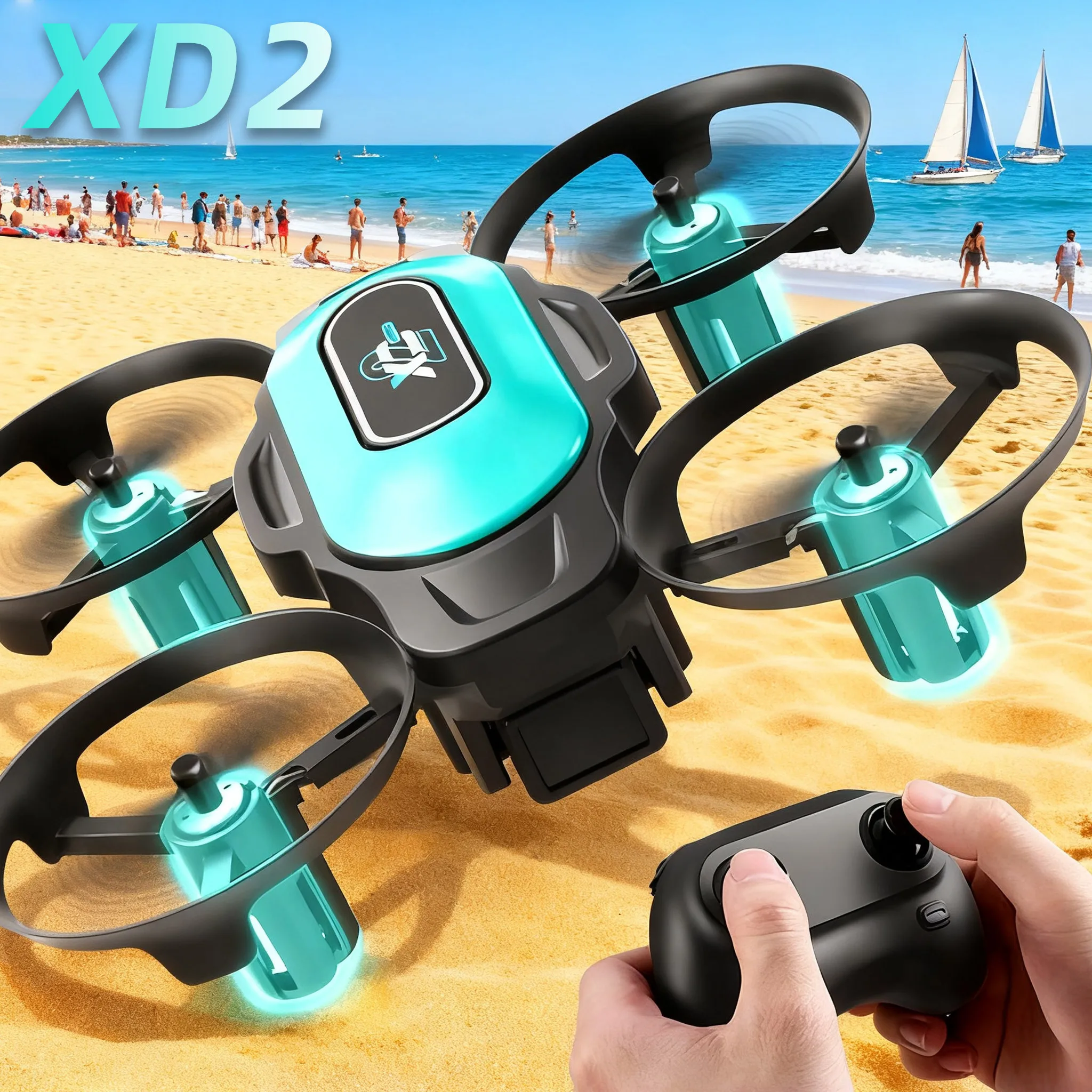 XD2 Mini Drone, 360° Stunt Fli - Outdoor Lighting Video avaliação e preço