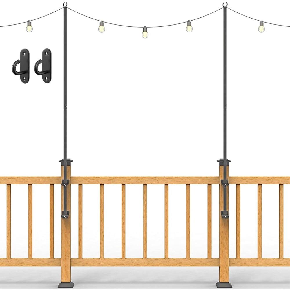 2 pack string light poles - st - Outdoor Lighting For Garden avaliação e preço