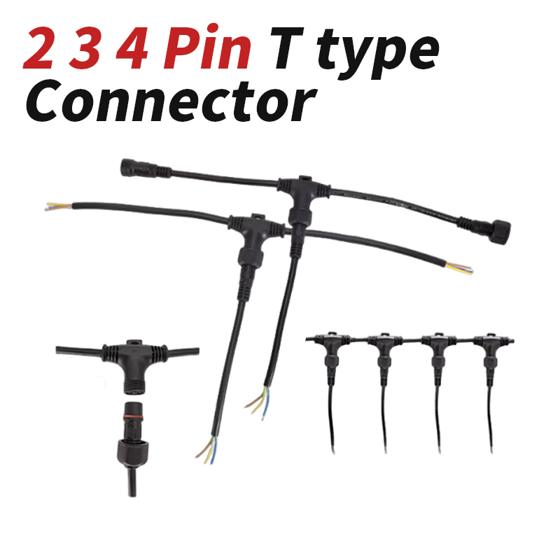 T type 3 Way Connector 2/3/4Pi - Outdoor Lighting Wire Connectors avaliação e preço