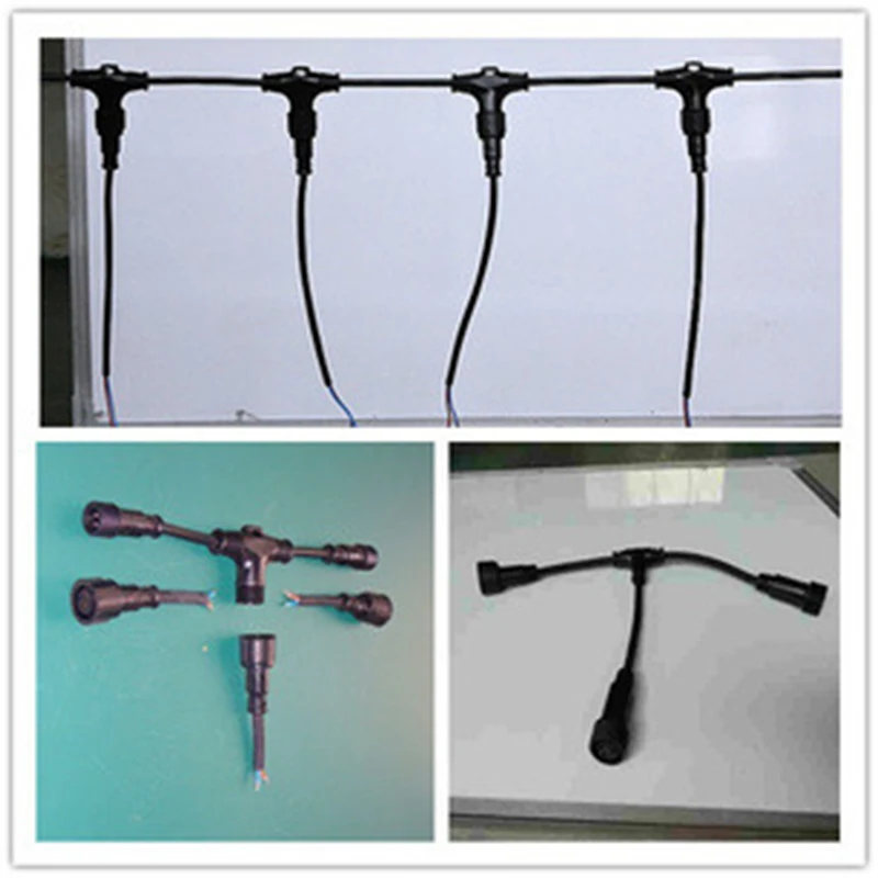 T type 3 Way Connector 2/3/4Pi - Outdoor Lighting Wire Connectors avaliação e preço