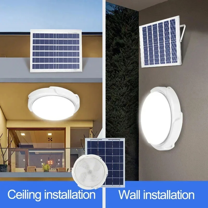 Solar LED Ceiling Light Waterp - Outdoor Lighting Under Roof avaliação e preço