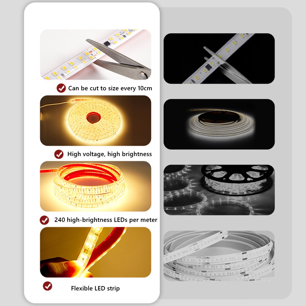 AC Led Strip Light 220V Lamp 2 - Outdoor Lighting Volt avaliação e preço
