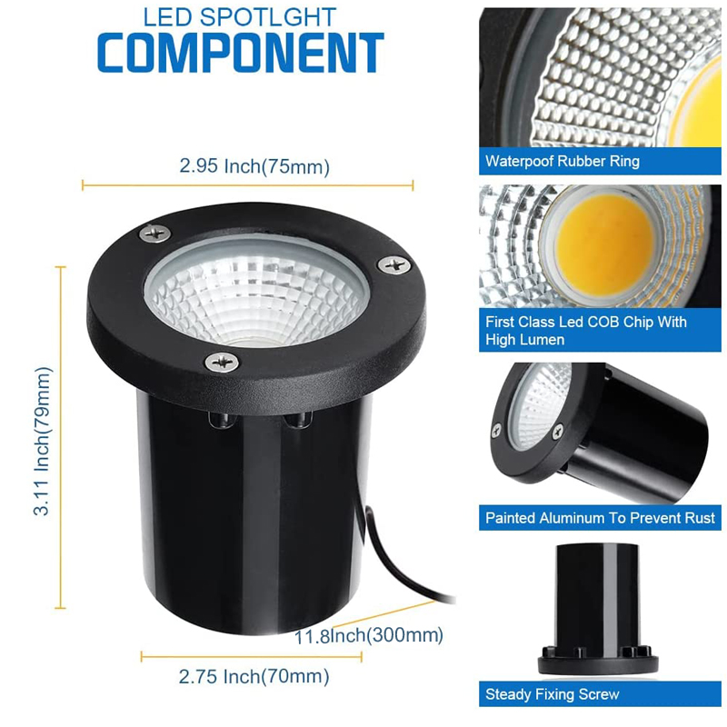 Landscape Lights LED In-Ground - Deck Step Light avaliação e preço