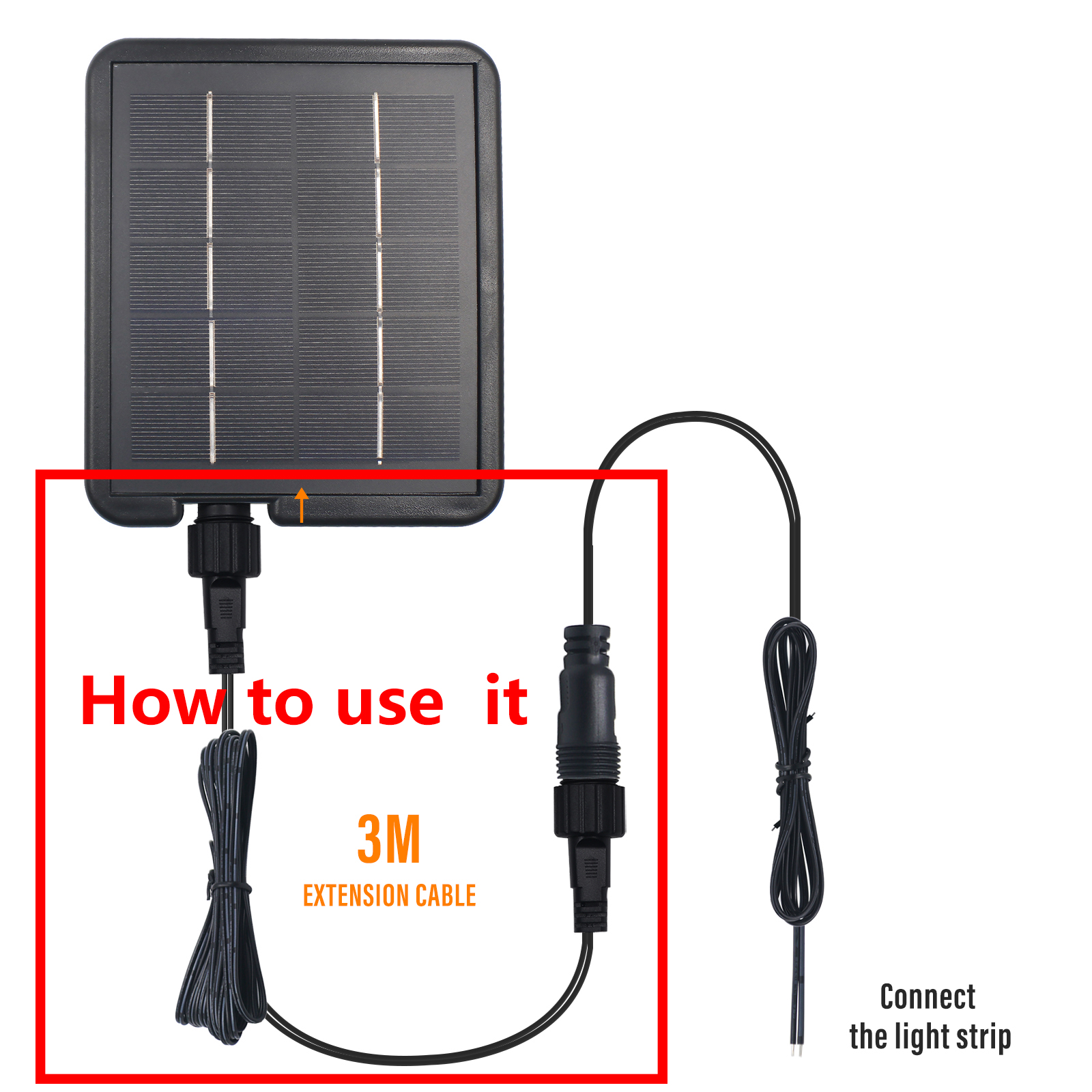 3M Extension Cable for Solar P - Outdoor Lighting Extension Cable avaliação e preço