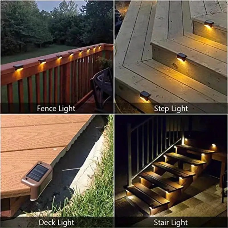 16 PCs of solar outdoor deck l - Deck Step Light avaliação e preço