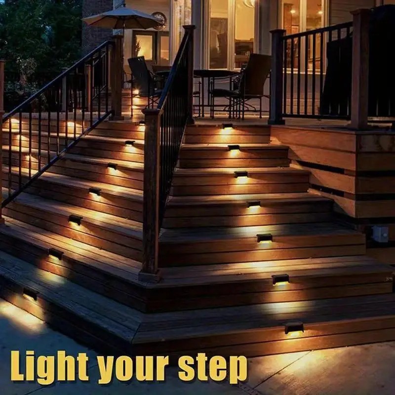 16 PCs of solar outdoor deck l - Deck Step Light avaliação e preço