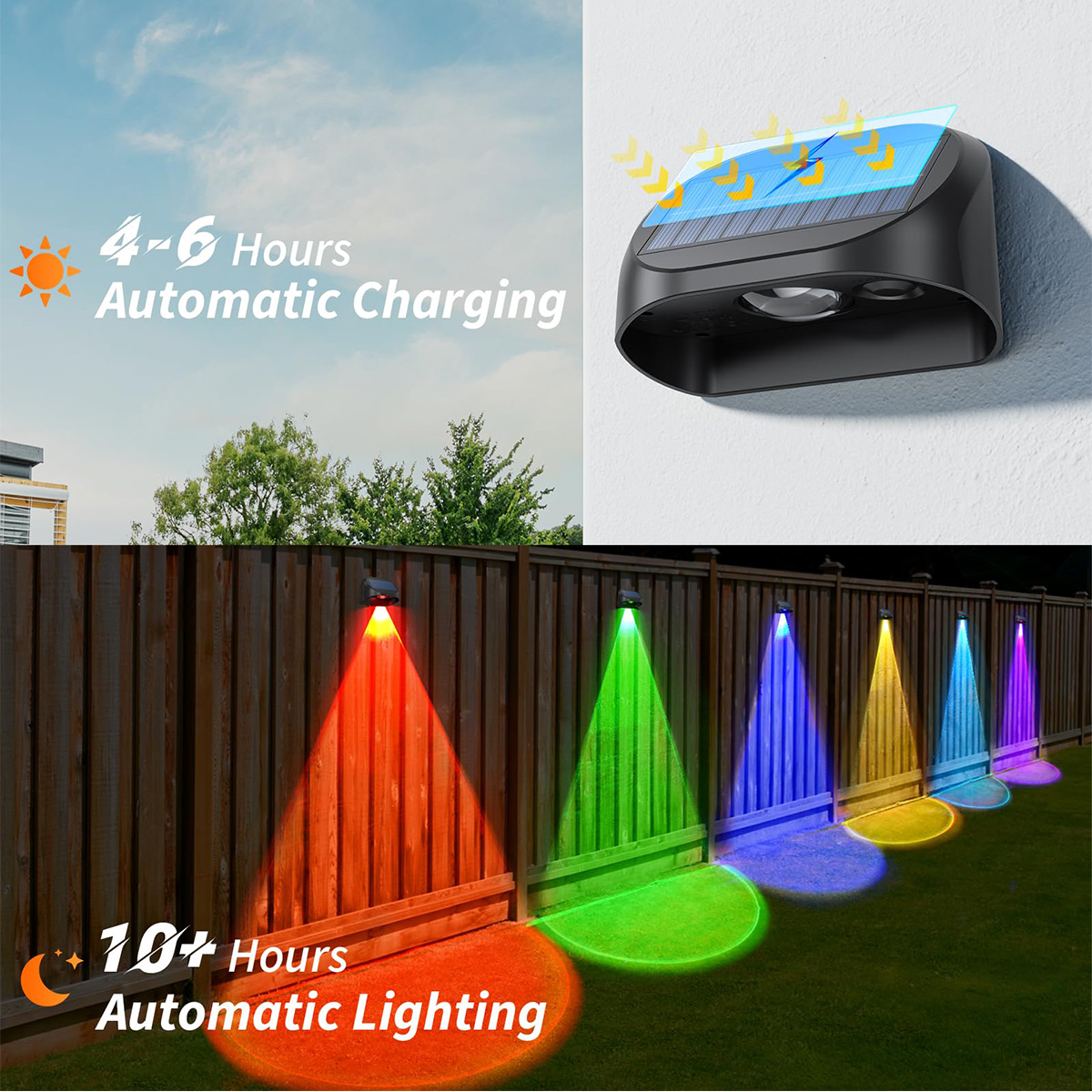 Solar Wall Lamp Solar Fence Li - Deck Step Light avaliação e preço