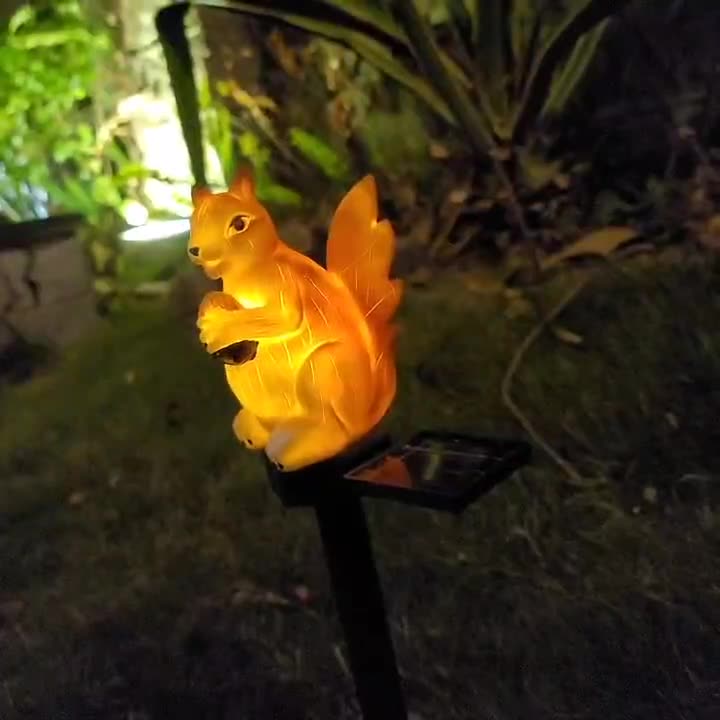 LED Solar Resin Squirrel Groun - Outdoor Lighting Ground Fixtures avaliação e preço