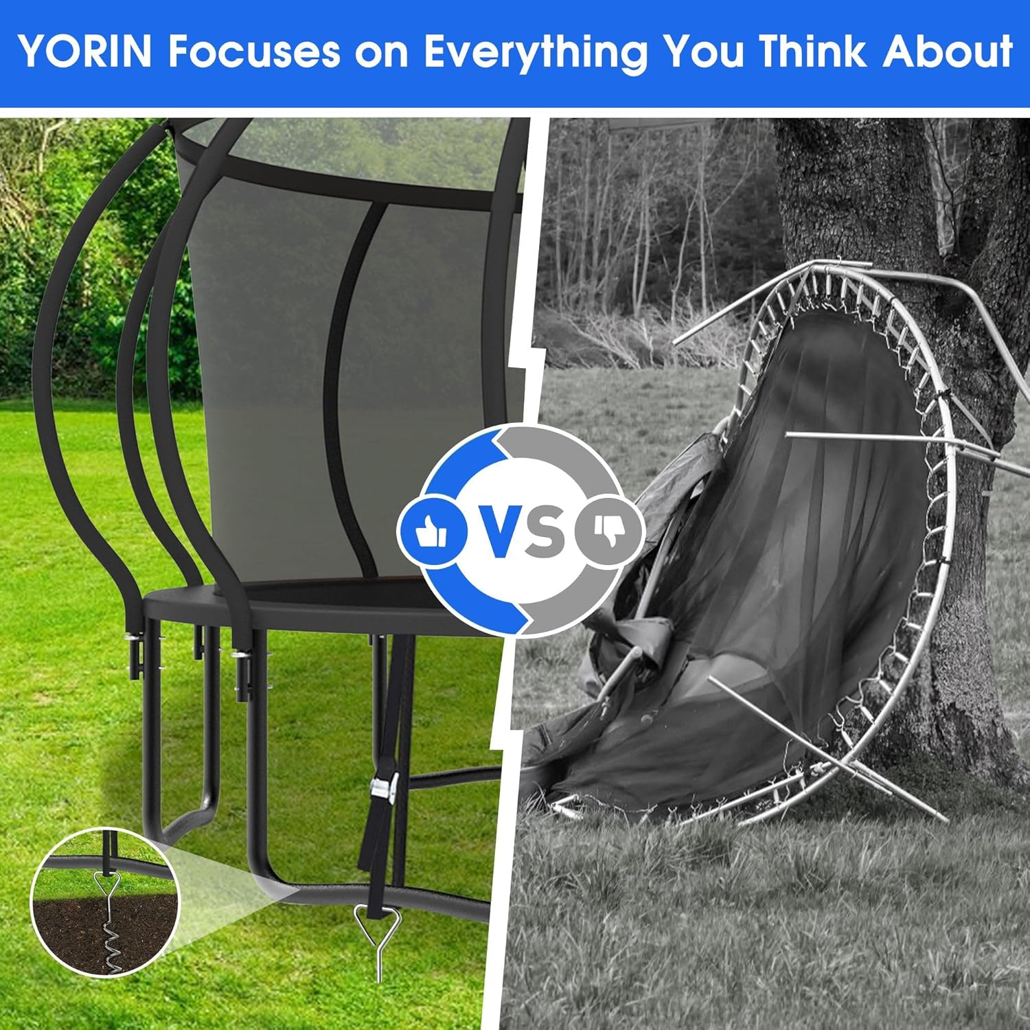 Large Outdoor Trampoline with  - Outdoor Lighting For Garden avaliação e preço