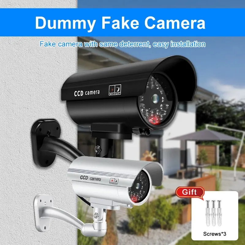 1PC Dummy Security Camera Watr - Outdoor Lighting Video avaliação e preço