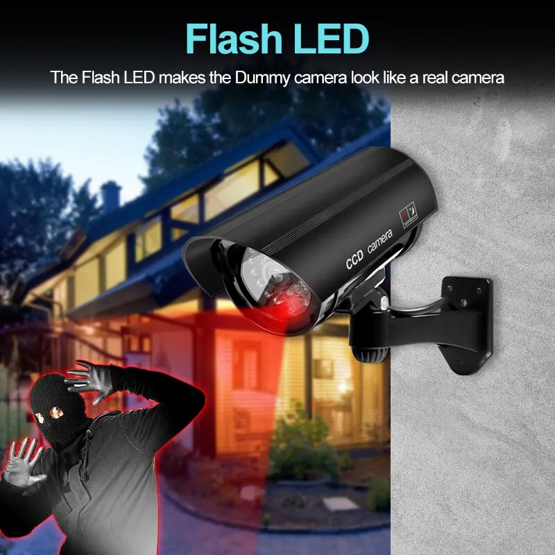 1PC Dummy Security Camera Watr - Outdoor Lighting Video avaliação e preço