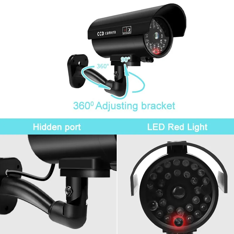 1PC Dummy Security Camera Watr - Outdoor Lighting Video avaliação e preço