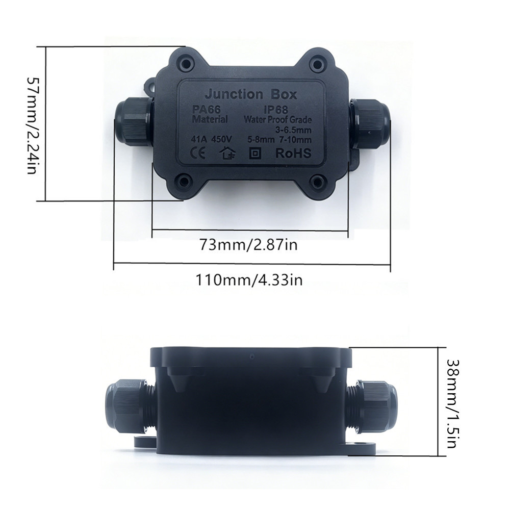 IP68 Waterproof Junction Box 2 - Outdoor Lighting Wire Connectors avaliação e preço