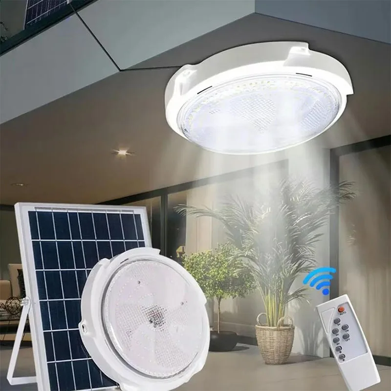 LED Solar Ceiling Light 25/60W - Outdoor Lighting Under Roof avaliação e preço