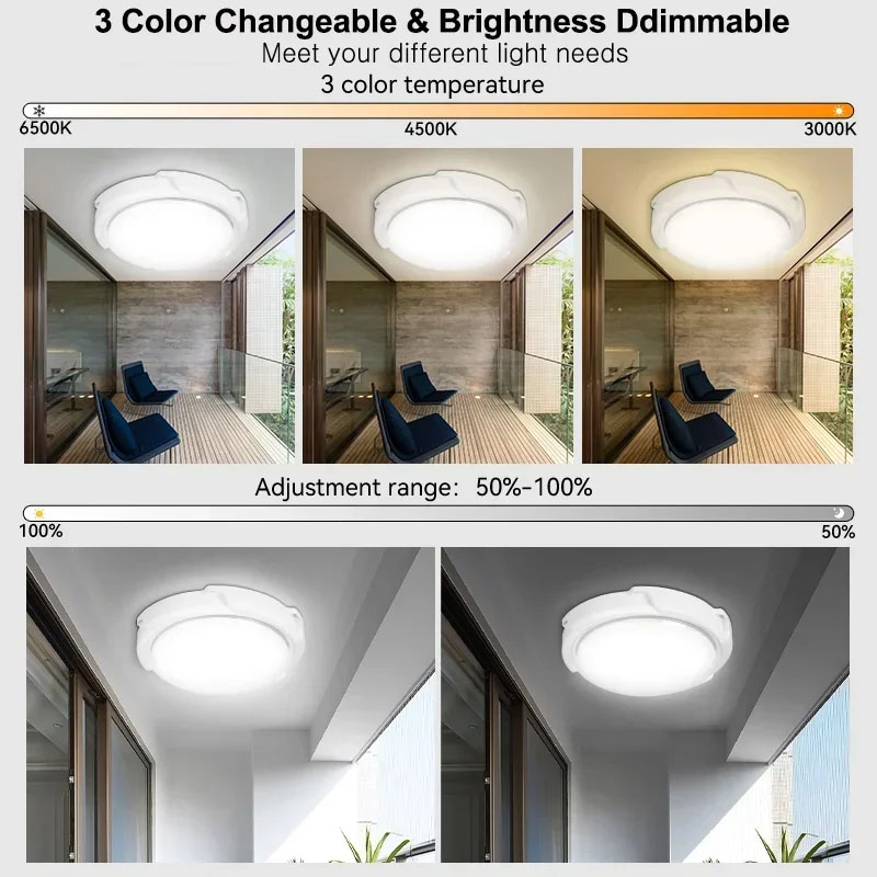 LED Solar Ceiling Light 25/60W - Outdoor Lighting Under Roof avaliação e preço