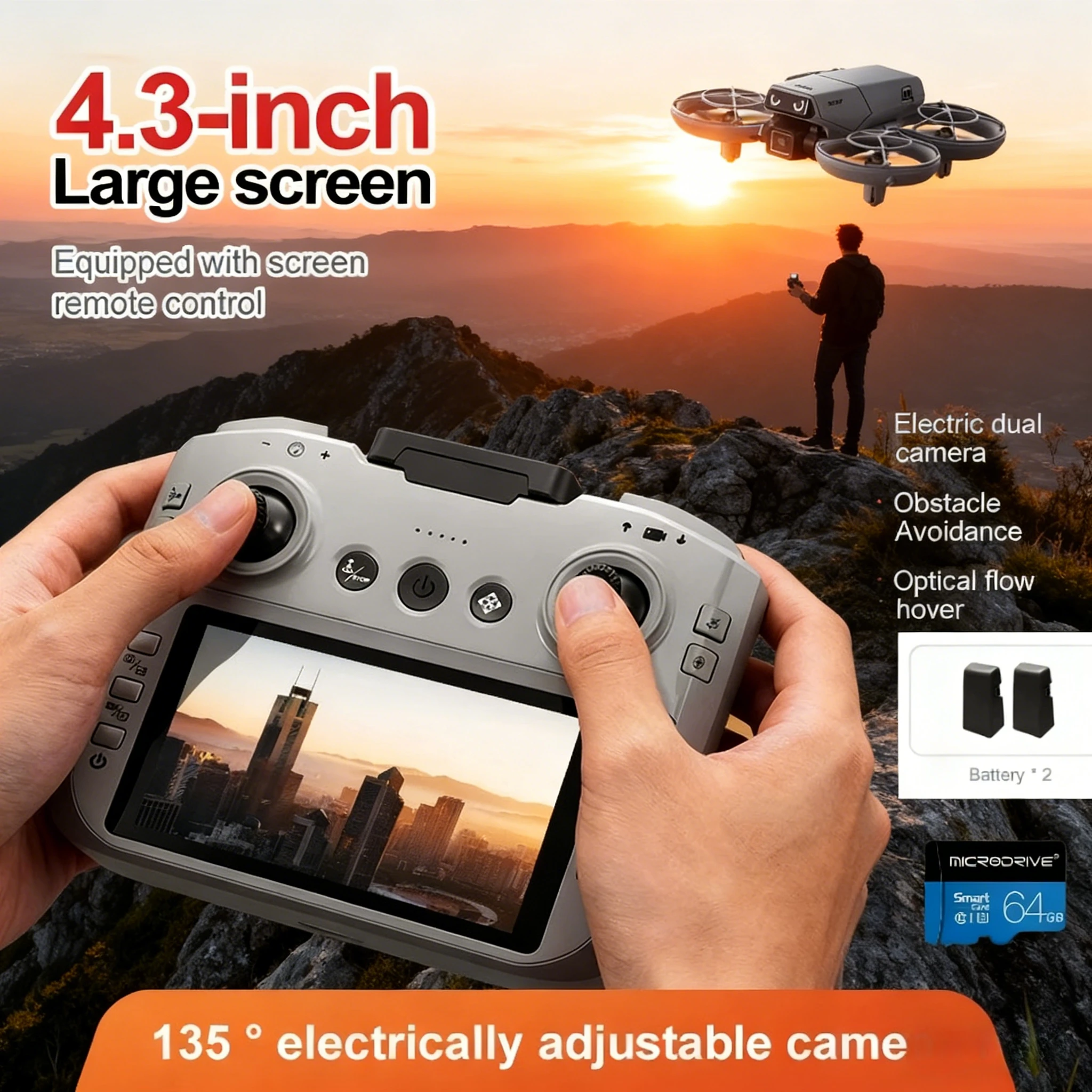 D36 Mini Drone With Screen Rem - Outdoor Lighting Video avaliação e preço