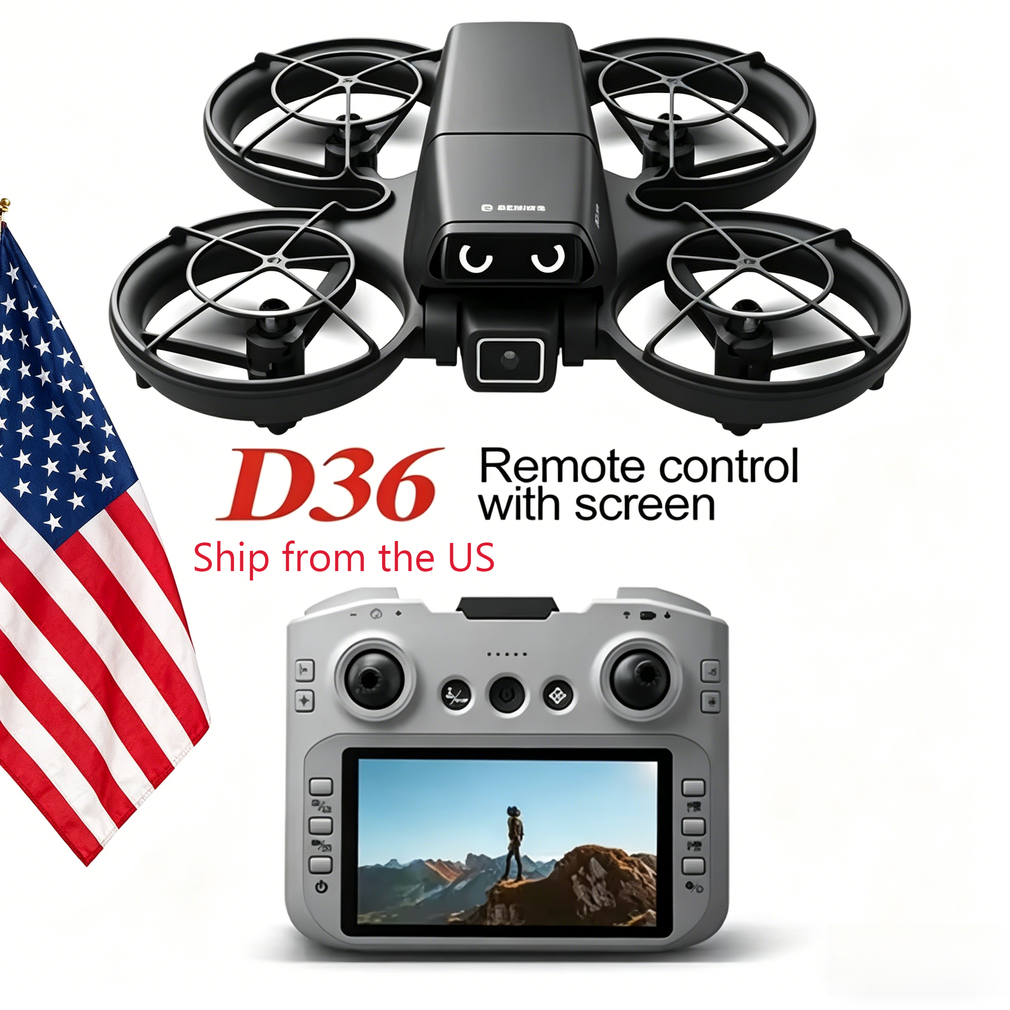 D36 Mini Drone With Screen Rem - Outdoor Lighting Video avaliação e preço