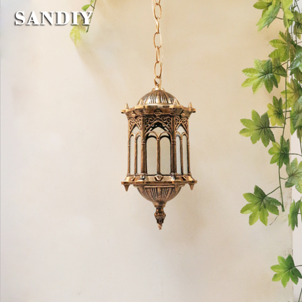 SANDIY Outdoor Pendant Lamp Re - Outdoor Lighting Restaurant avaliação e preço
