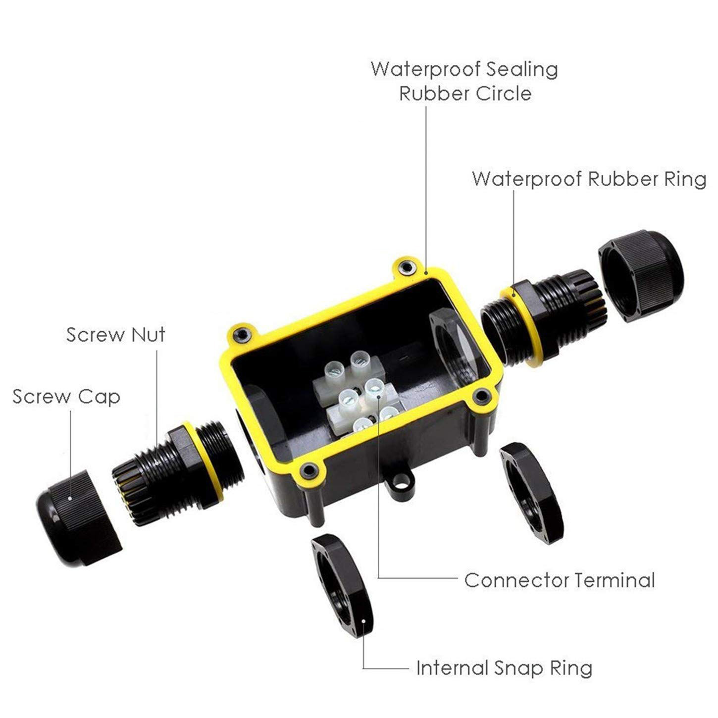 2 Way Outdoor Waterproof IP66  - Outdoor Lighting Wire Connectors avaliação e preço