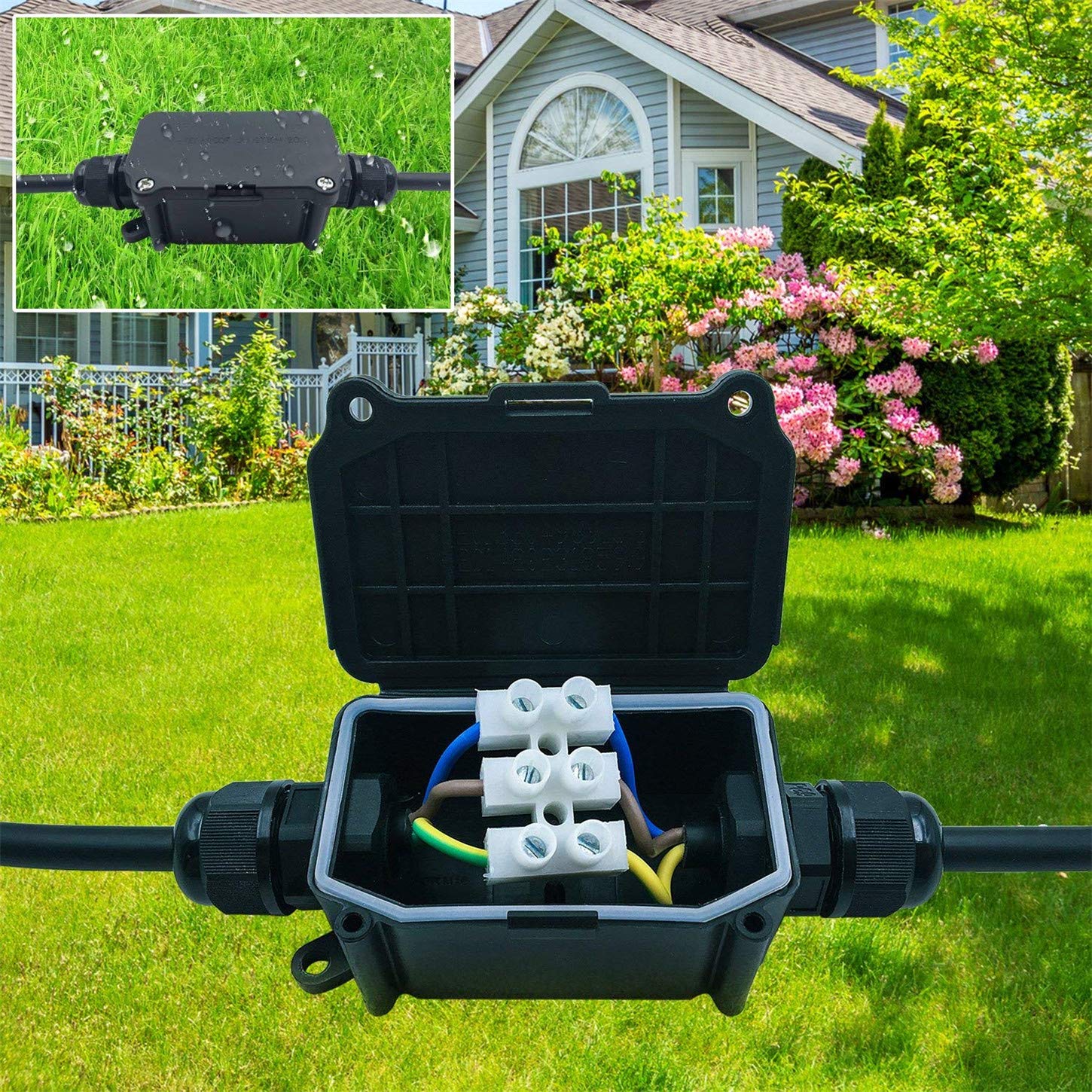 2 Way Outdoor Waterproof IP66  - Outdoor Lighting Wire Connectors avaliação e preço