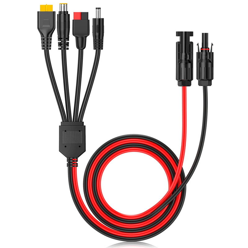 A01F-4-In-1 Solar Panel Connec - Outdoor Lighting Extension Cable avaliação e preço
