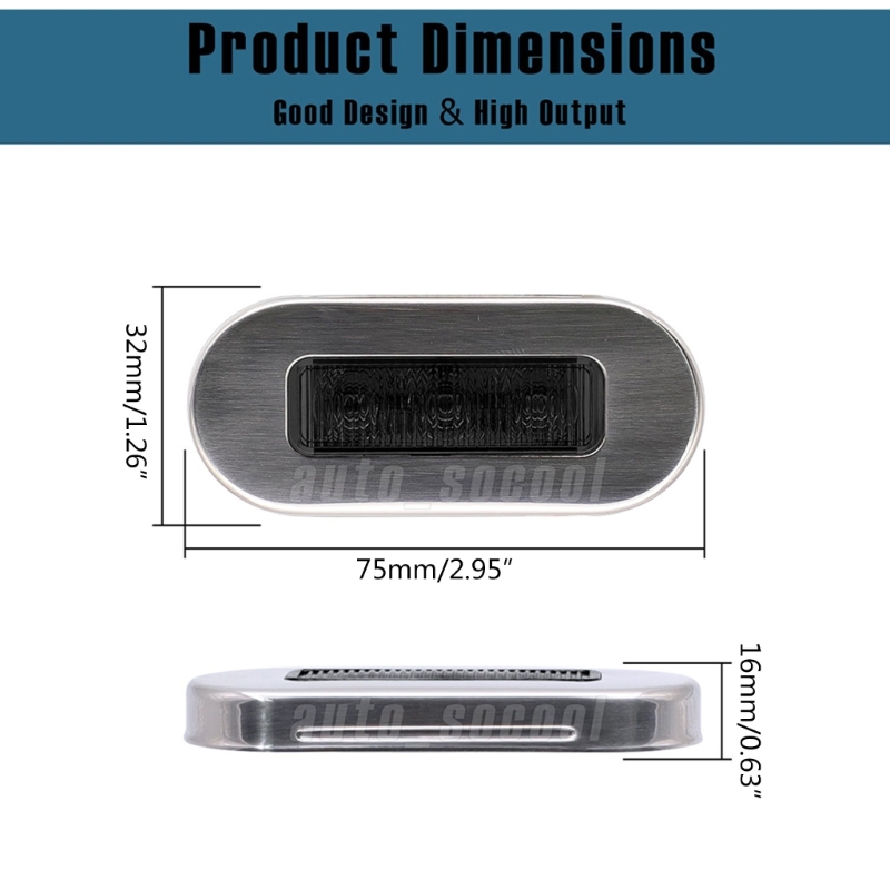 4 Pack 12V Boat Courtesy Light - Deck Step Light avaliação e preço