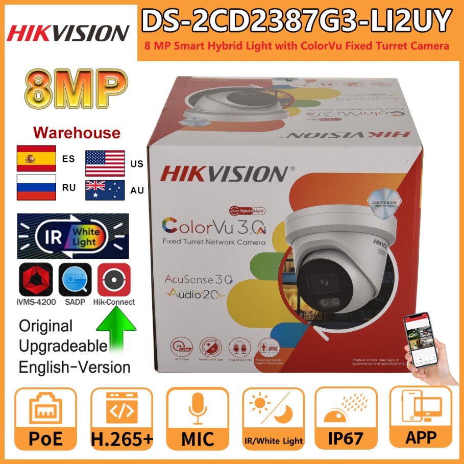 Hikvision 8MP IP Camera DS-2CD - Outdoor Lighting Under Roof avaliação e preço