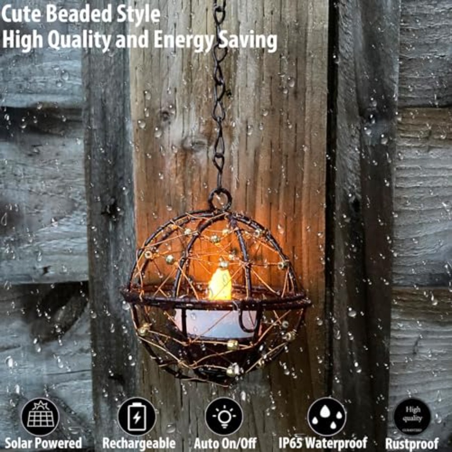 Outdoor Solar Hanging Lanterns - Outdoor Lighting Globes avaliação e preço