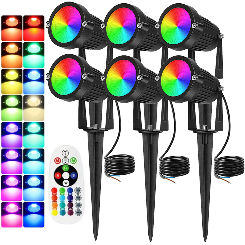 RGBW Landscape Lighting 10W wi - Outdoor Lighting For Garden avaliação e preço
