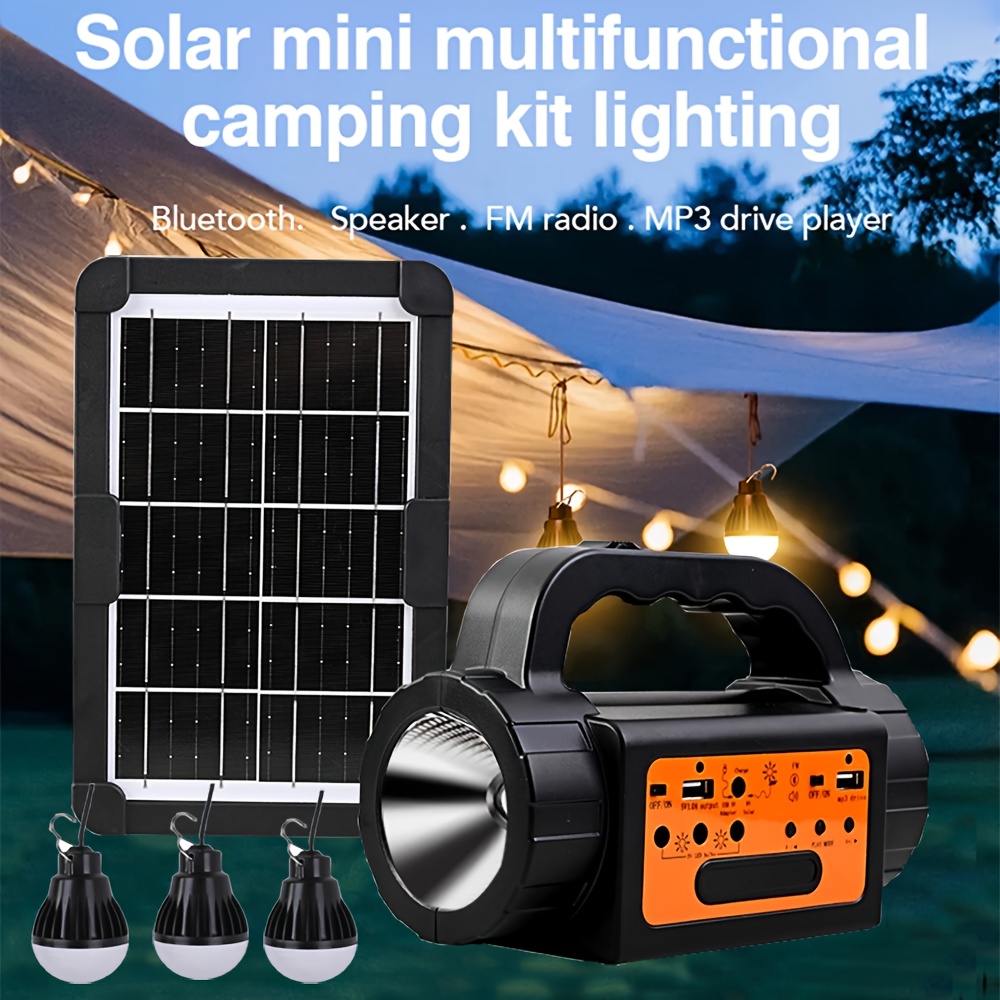 Solar Rechargeable Camping Lig - Outdoor Lighting Wire avaliação e preço