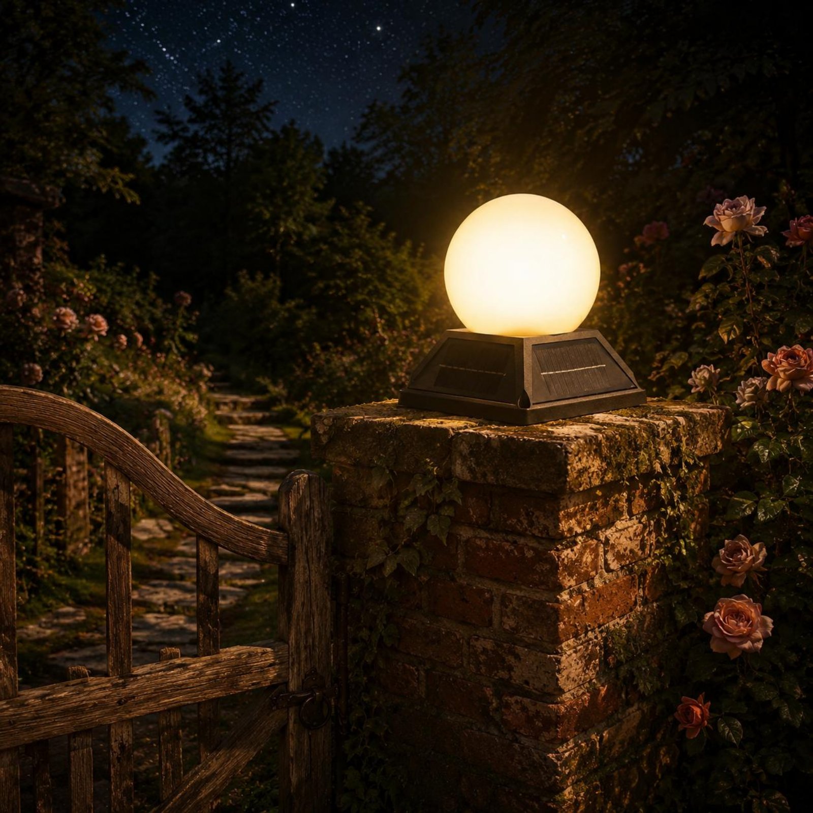 Solar Post Cap Light Wireless  - Outdoor Lighting Wireless avaliação e preço
