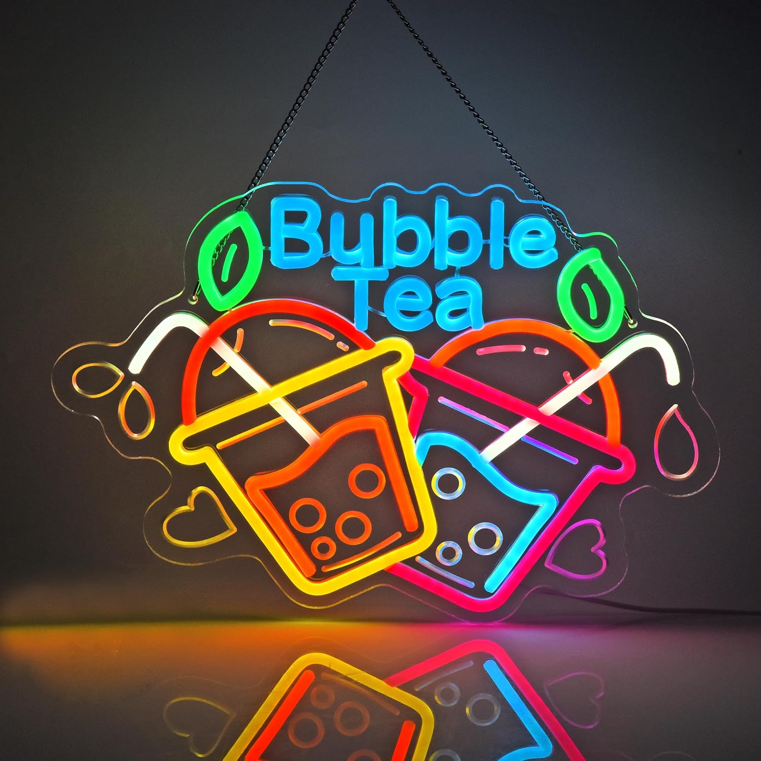 Bubble Tea Neon Sign USB Led L - Outdoor Lighting Restaurant avaliação e preço