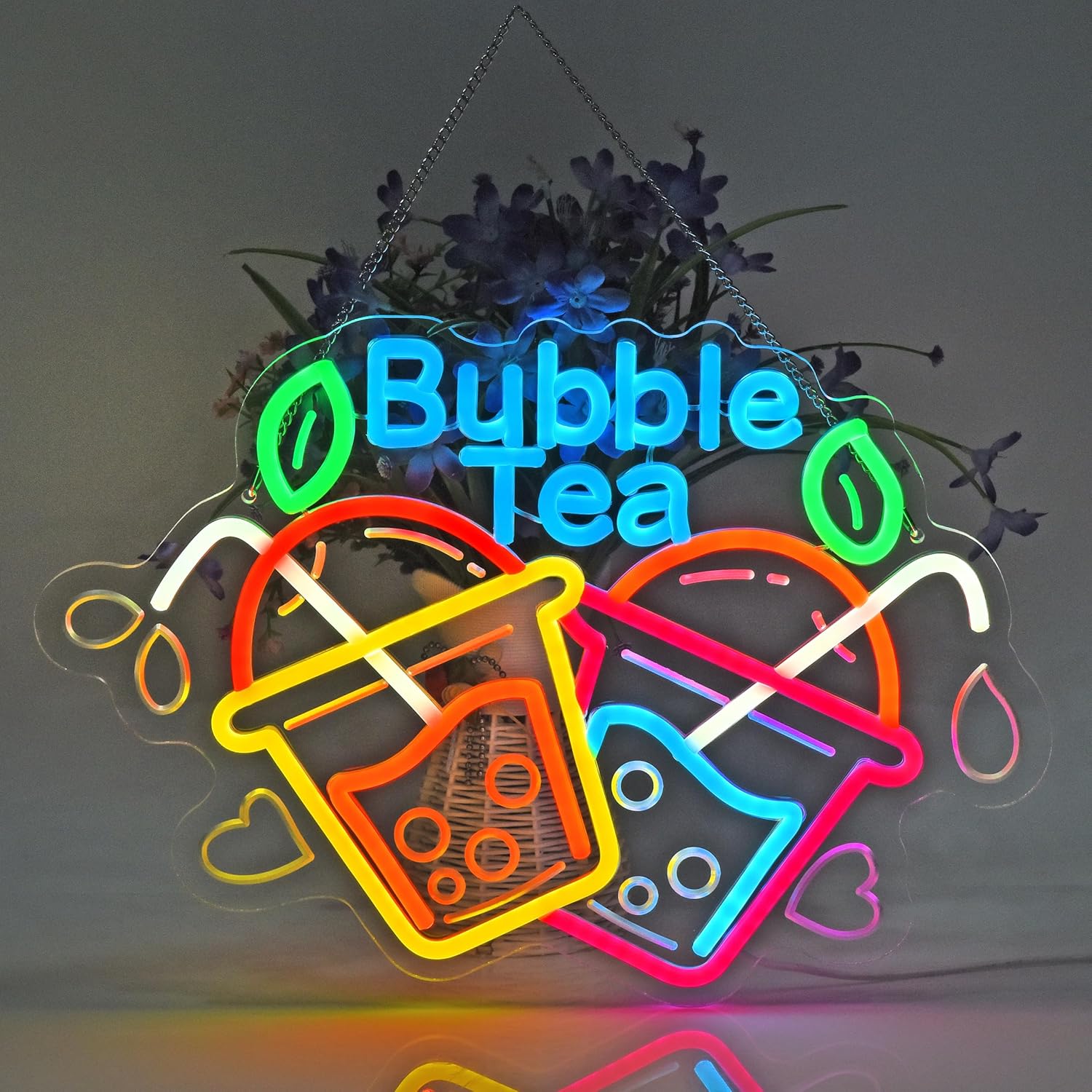 Bubble Tea Neon Sign USB Led L - Outdoor Lighting Restaurant avaliação e preço