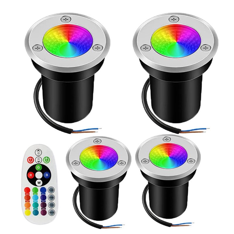 【NEW YEAR  】RGBW In Ground Lig - Outdoor Lighting Low Voltage avaliação e preço