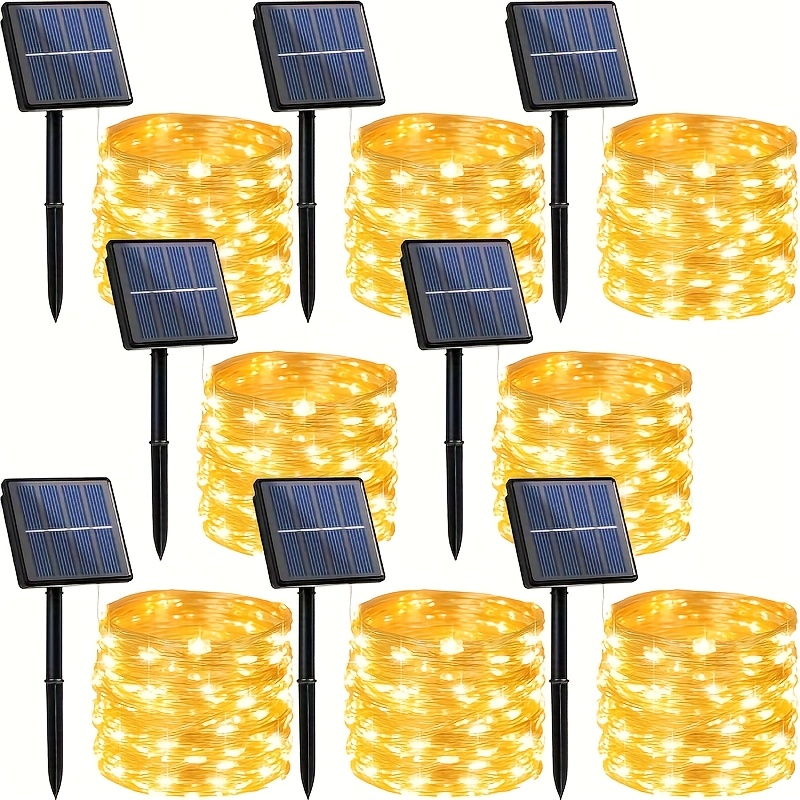 8/9-Pack Solar-Powered Outdoor - Outdoor Lighting Wire avaliação e preço