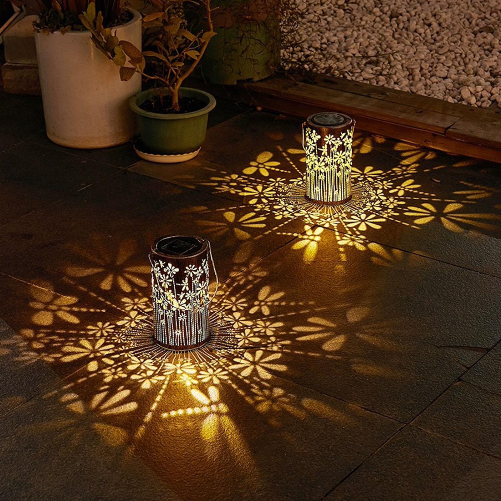 Solar Lanterns Colorful Metal  - Outdoor Lighting And Landscape avaliação e preço