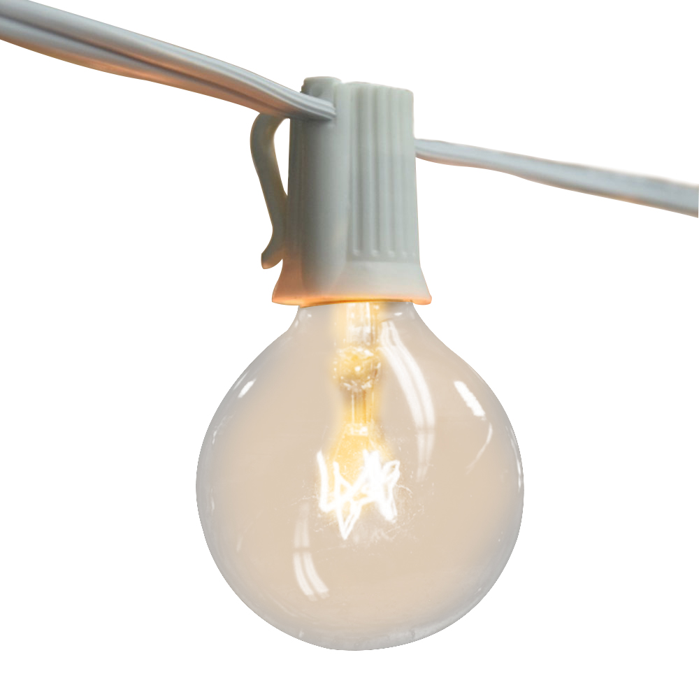 Vintage G40 Clear Bulb String  - Outdoor Lighting Globes avaliação e preço