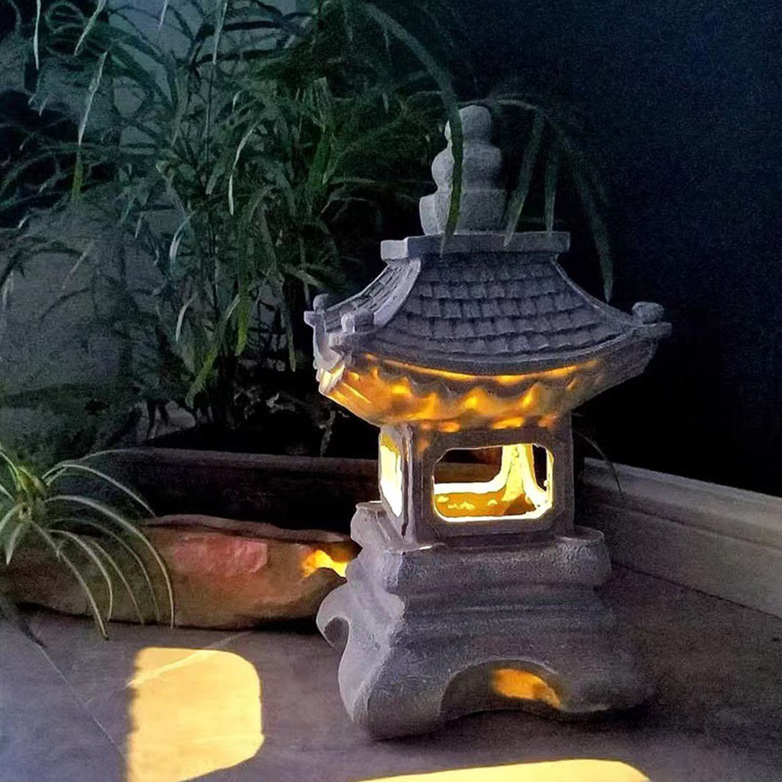 Pagoda Statues Outdoor Solar P - Outdoor Lighting Architectural avaliação e preço