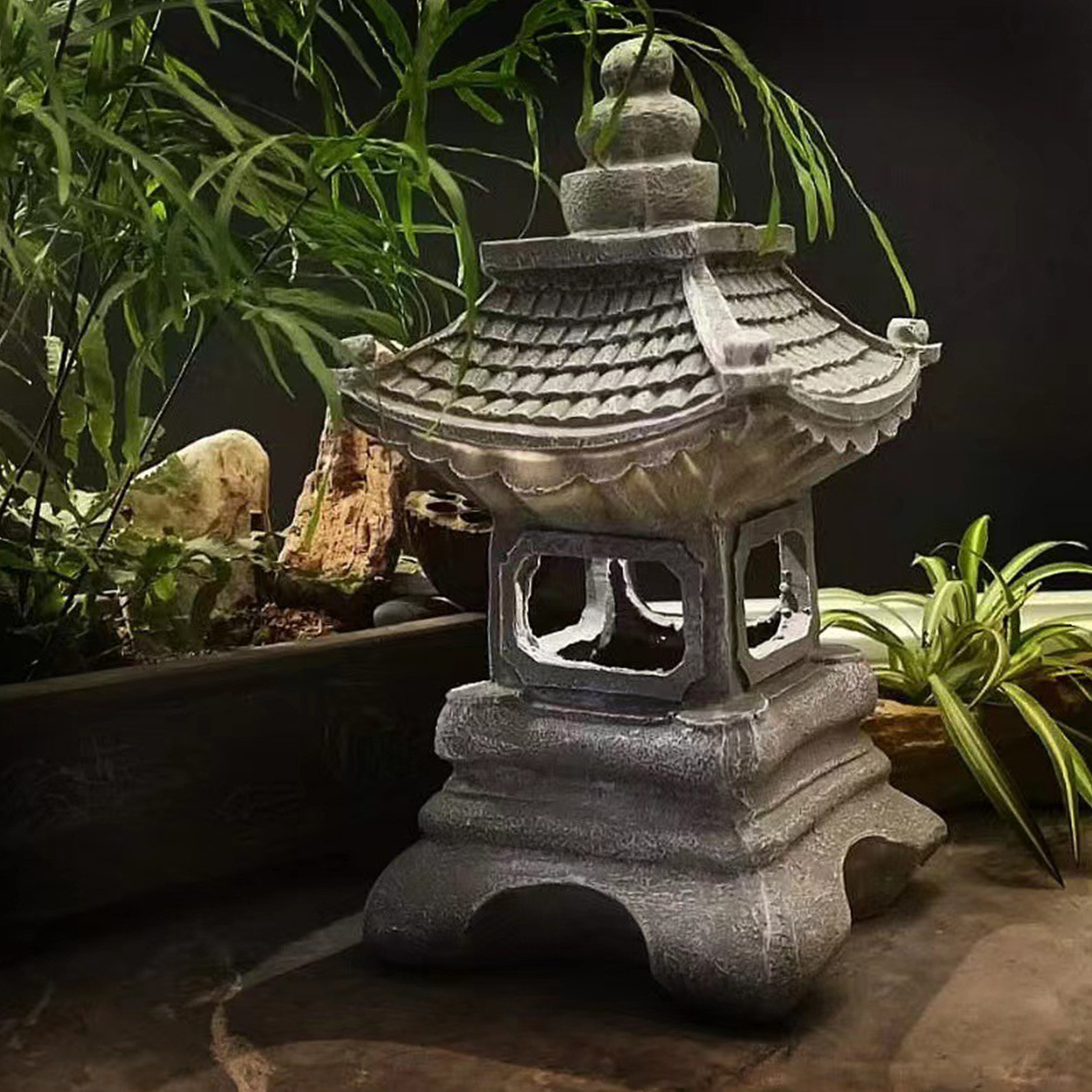 Pagoda Statues Outdoor Solar P - Outdoor Lighting Architectural avaliação e preço