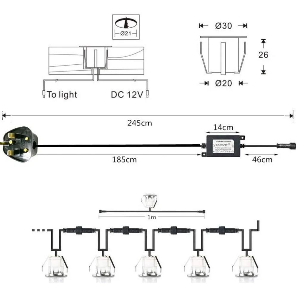 32mm RGBW LED Deck Light 0 6W  - Outdoor Lighting Ground Fixtures avaliação e preço