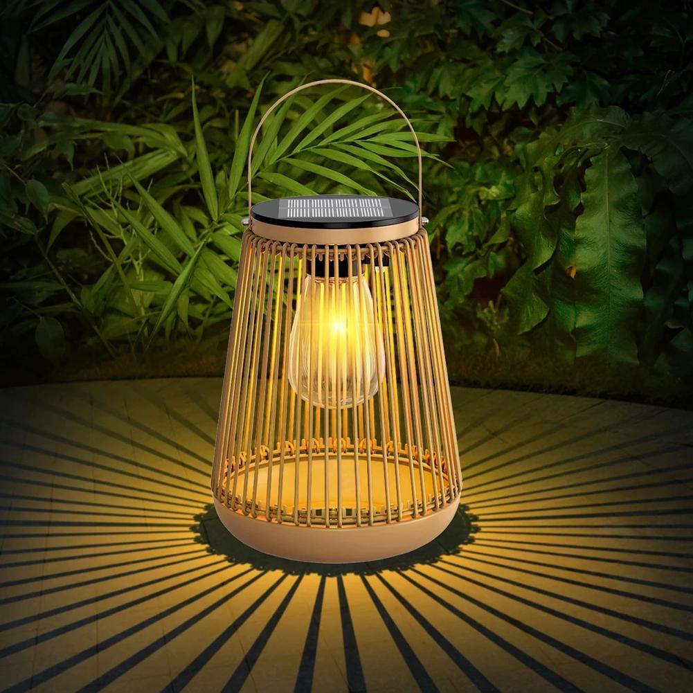 IP65 Waterproof Solar Rattan L - Outdoor Lighting For Garden avaliação e preço