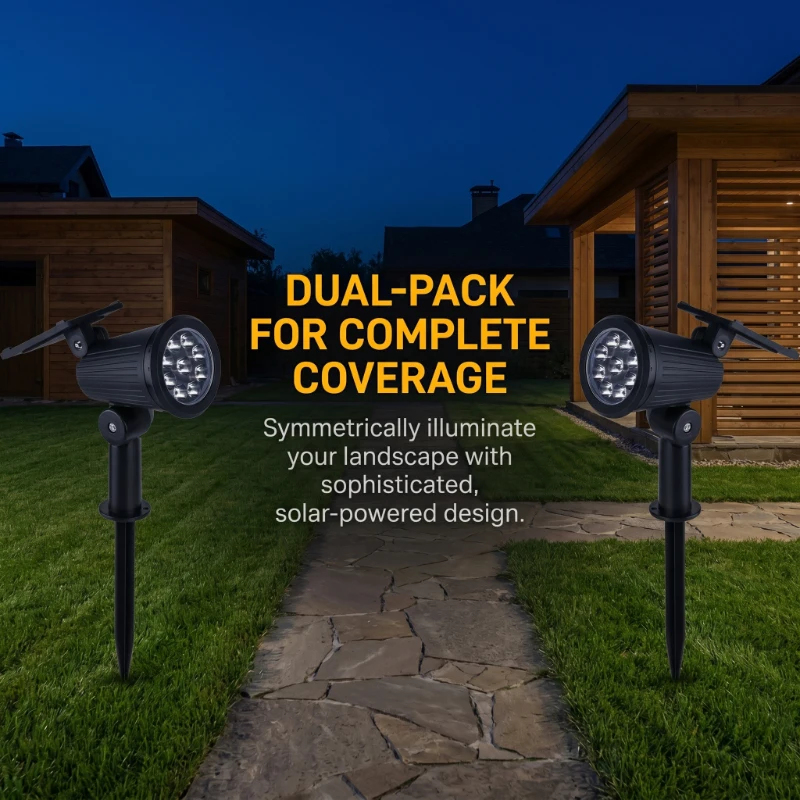 2PCS Household LED Solar Power - Outdoor Lighting Driveway avaliação e preço