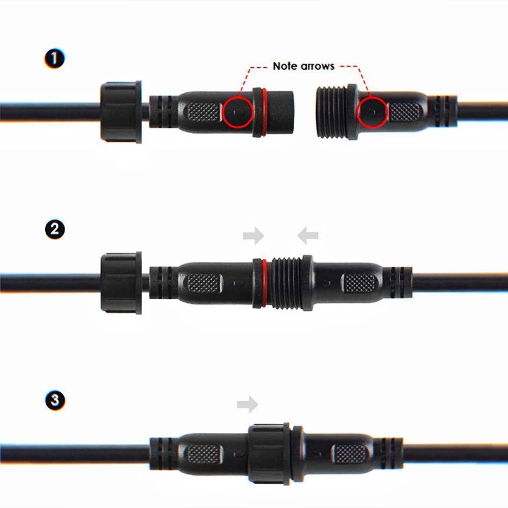2pin DC LED Cable 1 Metre Exte - Outdoor Lighting Extension Cable avaliação e preço