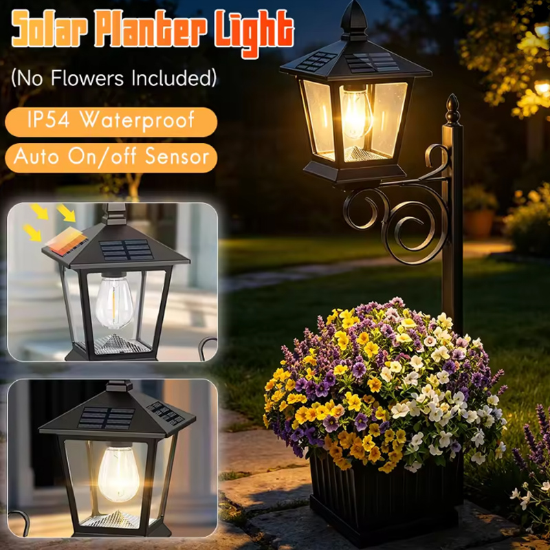 2-in-1 Solar Garden Planter La - Outdoor Lighting For Garden avaliação e preço