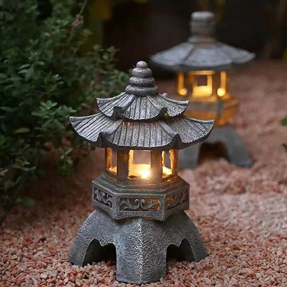 Solar LED Pagoda Lantern for B - Outdoor Lighting Architectural avaliação e preço